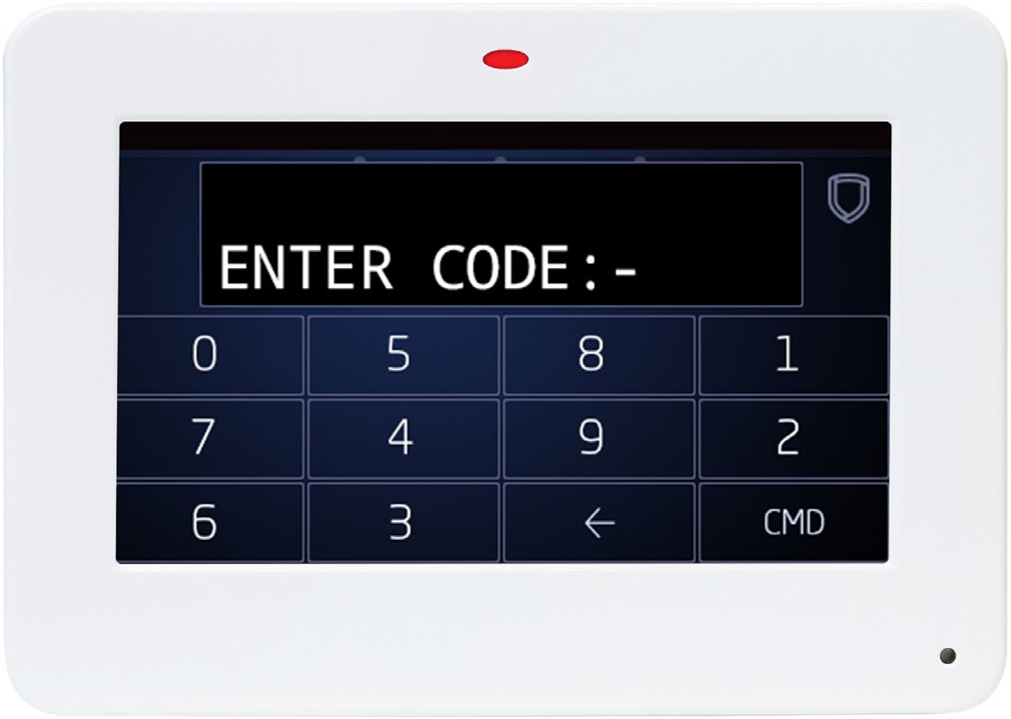 high security graphic touchscreen keypad